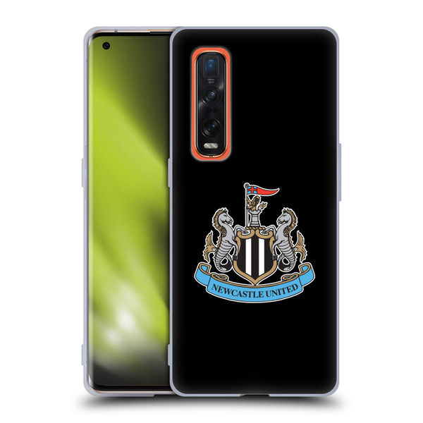 Newcastle United Football Club Crest Plain Soft Gel Case for OPPO Find X2 Pro 5G