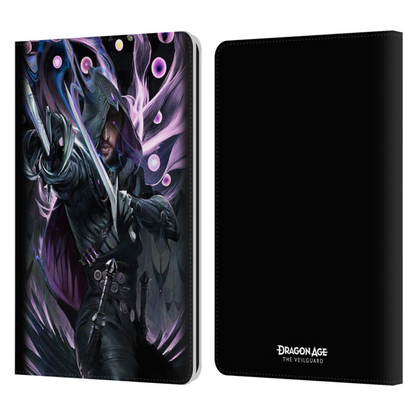 EA Bioware Dragon Age The Veilguard Graphics Lucanis Leather Book Wallet Case Cover For Amazon Kindle Paperwhite 1 / 2 / 3