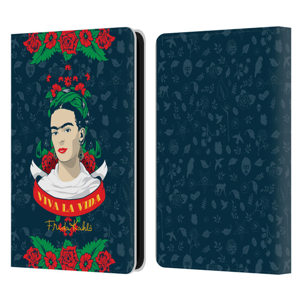 Frida Kahlo Icons Viva La Vida Leather Book Wallet Case Cover For Amazon Kindle 11th Gen 6in 2022