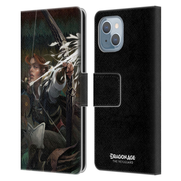 EA Bioware Dragon Age The Veilguard Graphics Harding Leather Book Wallet Case Cover For Apple iPhone 14
