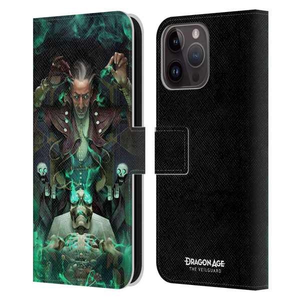 EA Bioware Dragon Age The Veilguard Graphics Emmrich Leather Book Wallet Case Cover For Apple iPhone 15 Pro Max