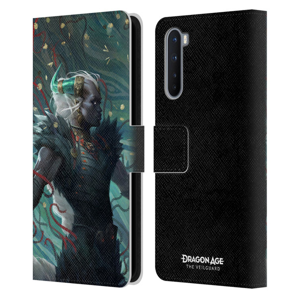 EA Bioware Dragon Age The Veilguard Graphics Taash Leather Book Wallet Case Cover For OnePlus Nord 5G