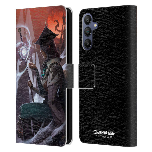 EA Bioware Dragon Age The Veilguard Graphics Neve Leather Book Wallet Case Cover For Samsung Galaxy A15