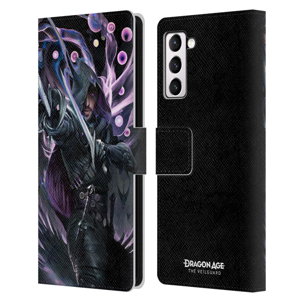 EA Bioware Dragon Age The Veilguard Graphics Lucanis Leather Book Wallet Case Cover For Samsung Galaxy S21+ 5G