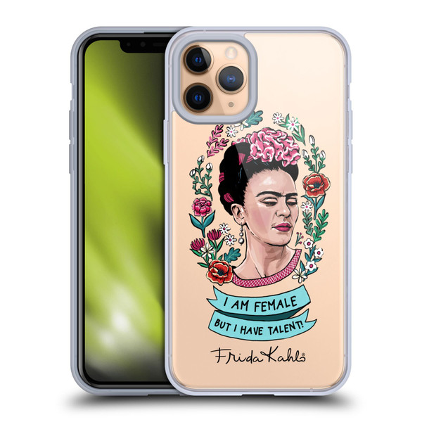 Frida Kahlo Art & Quotes Feminism Soft Gel Case for Apple iPhone 11 Pro