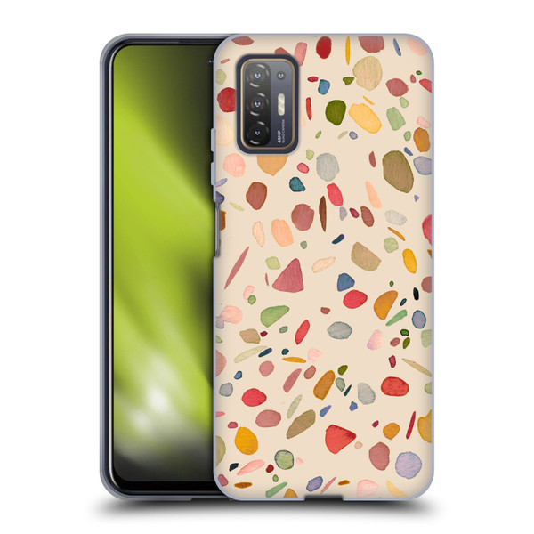 Ninola Colourful Patterns Terrazzo Soft Gel Case for HTC Desire 21 Pro 5G