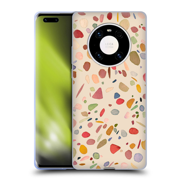 Ninola Colourful Patterns Terrazzo Soft Gel Case for Huawei Mate 40 Pro 5G