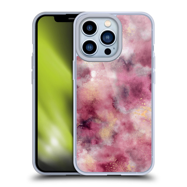 Ninola Colourful Patterns Pink Marble Soft Gel Case for Apple iPhone 13 Pro