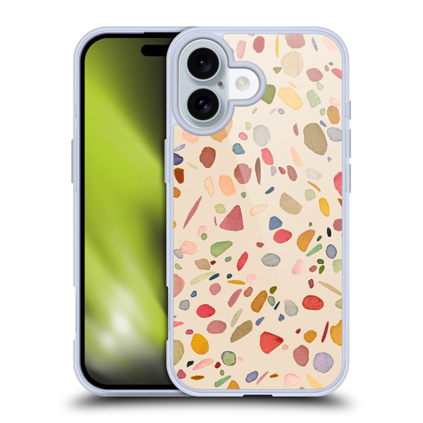 Ninola Colourful Patterns Terrazzo Soft Gel Case for Apple iPhone 16