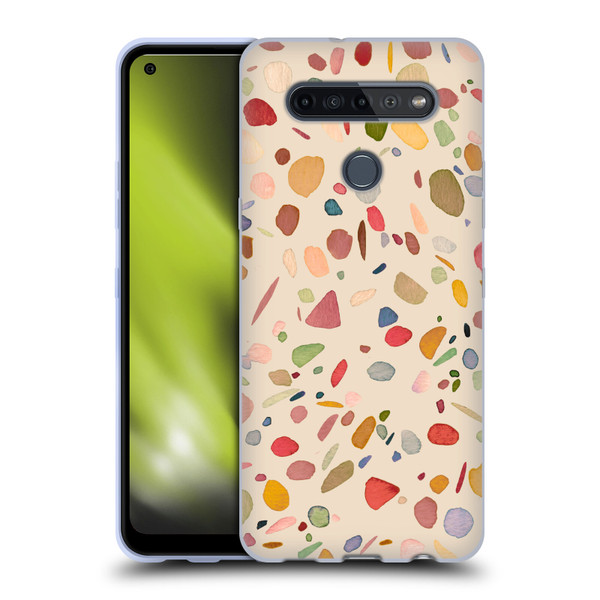 Ninola Colourful Patterns Terrazzo Soft Gel Case for LG K51S