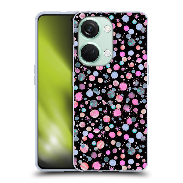 Ninola Colourful Patterns Space Planets Pink Soft Gel Case for OnePlus Nord 3 5G