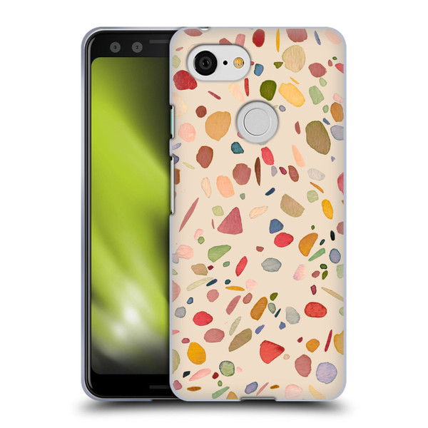 Ninola Colourful Patterns Terrazzo Soft Gel Case for Google Pixel 3