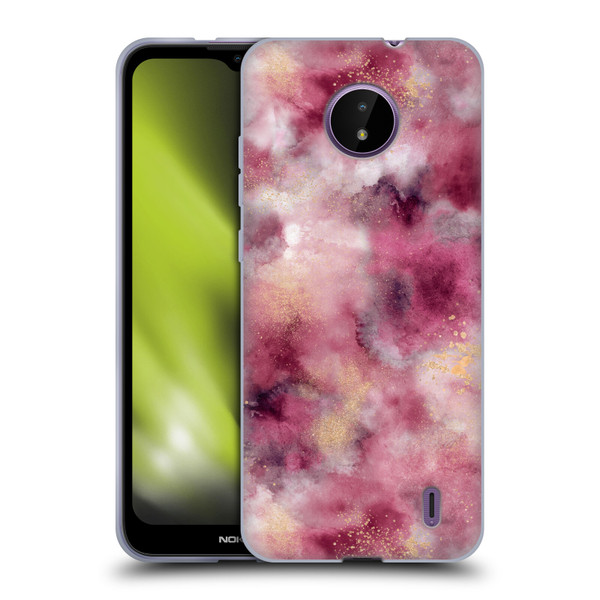 Ninola Colourful Patterns Pink Marble Soft Gel Case for Nokia C10 / C20