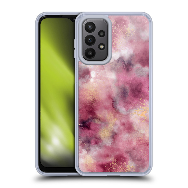 Ninola Colourful Patterns Pink Marble Soft Gel Case for Samsung Galaxy A23 / 5G (2022)
