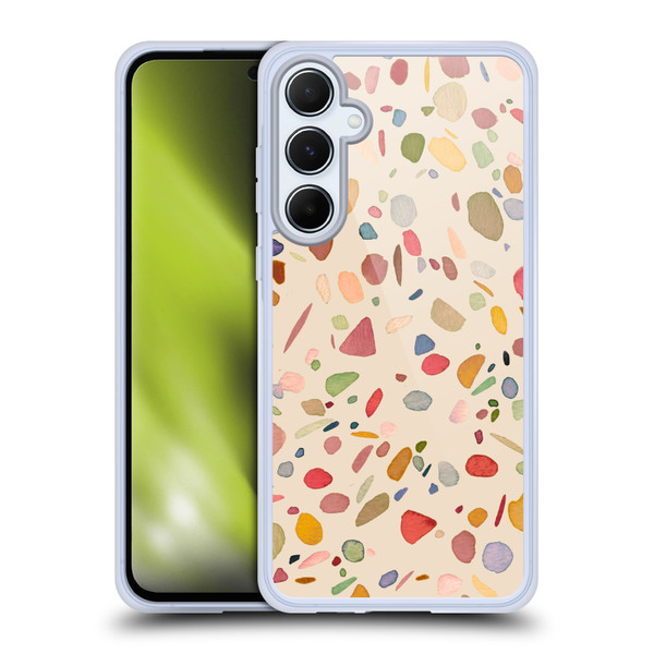 Ninola Colourful Patterns Terrazzo Soft Gel Case for Samsung Galaxy A55 5G