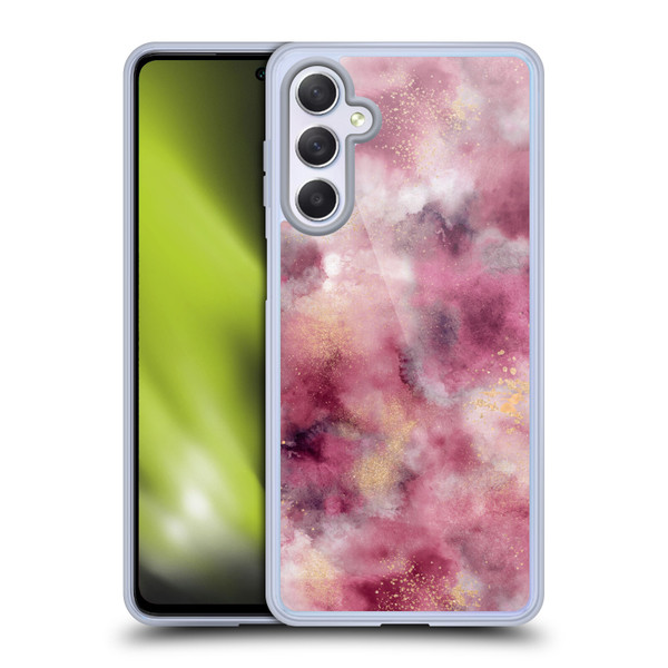Ninola Colourful Patterns Pink Marble Soft Gel Case for Samsung Galaxy M54 5G
