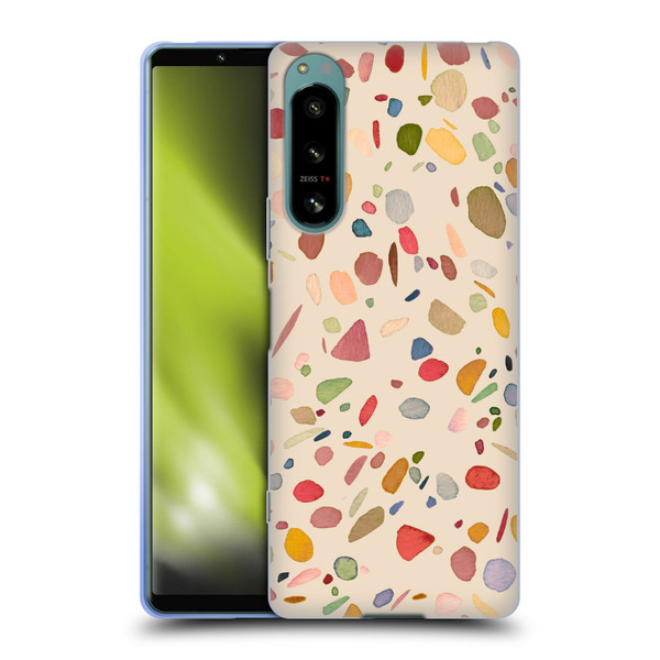 Ninola Colourful Patterns Terrazzo Soft Gel Case for Sony Xperia 5 IV