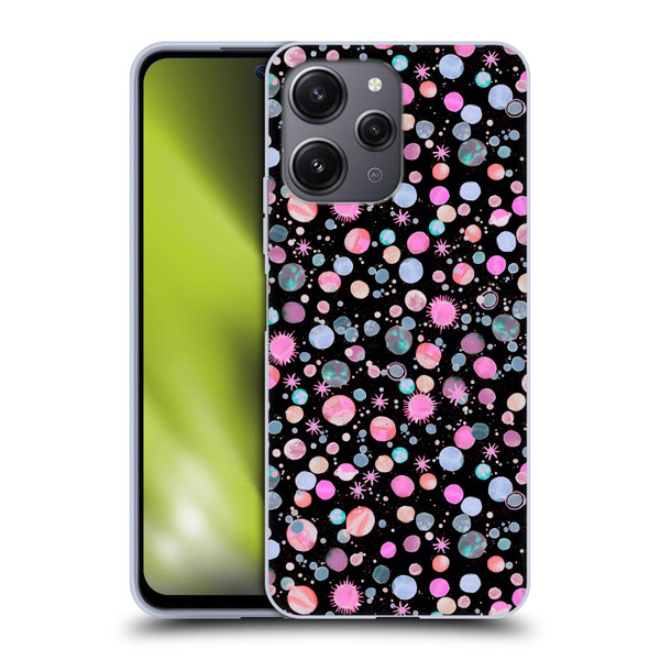 Ninola Colourful Patterns Space Planets Pink Soft Gel Case for Xiaomi Redmi 12