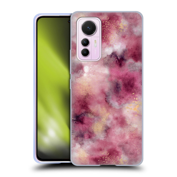 Ninola Colourful Patterns Pink Marble Soft Gel Case for Xiaomi 12 Lite