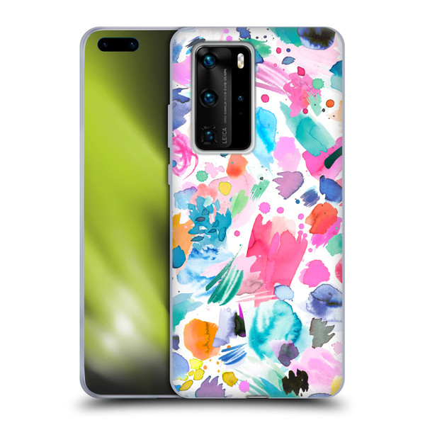 Ninola Colourful Prints Pink Scribbles Soft Gel Case for Huawei P40 Pro / P40 Pro Plus 5G