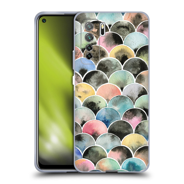 Ninola Colourful Prints Scales Soft Gel Case for Huawei Nova 7 SE/P40 Lite 5G