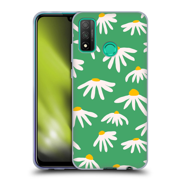 Ninola Colourful Prints Green Daisies Soft Gel Case for Huawei P Smart (2020)