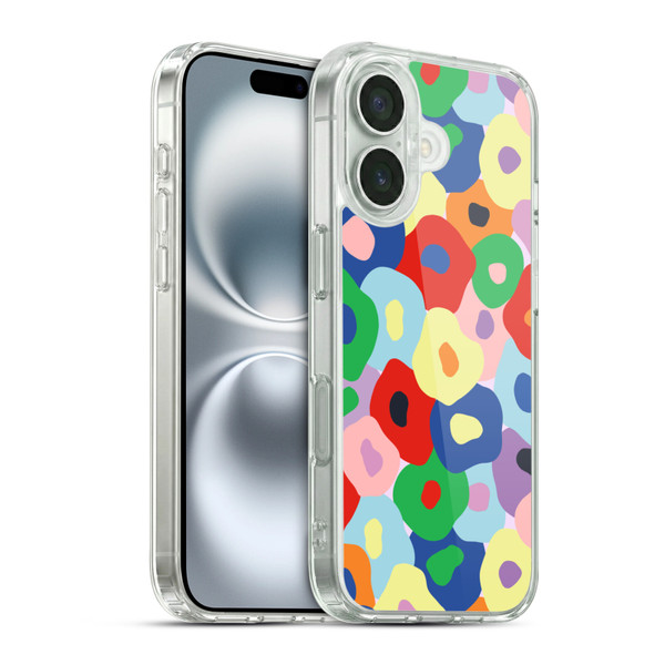 Ninola Colourful Prints Floral Soft Gel Case for Apple iPhone 16 & MagSafe