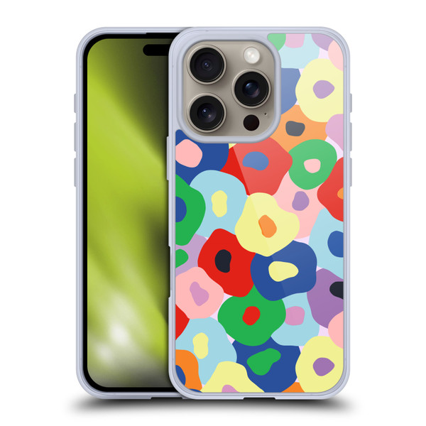 Ninola Colourful Prints Floral Soft Gel Case for Apple iPhone 16 Pro