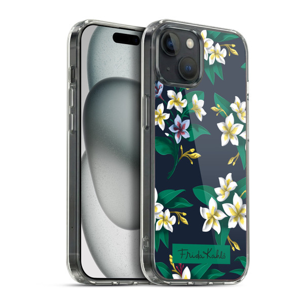 Frida Kahlo Flowers Plumeria Soft Gel Case for Apple iPhone 15 Plus & MagSafe