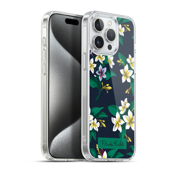 Frida Kahlo Flowers Plumeria Soft Gel Case for Apple iPhone 15 Pro Max & MagSafe