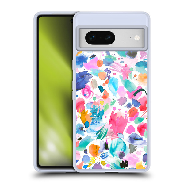 Ninola Colourful Prints Pink Scribbles Soft Gel Case for Google Pixel 7