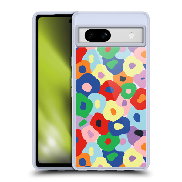Ninola Colourful Prints Floral Soft Gel Case for Google Pixel 7a