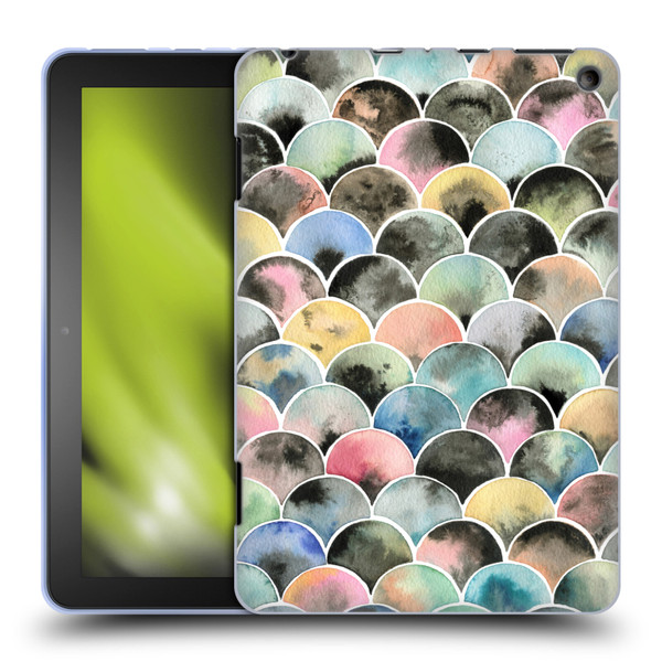 Ninola Colourful Prints Scales Soft Gel Case for Amazon Fire HD 8/Fire HD 8 Plus 2020