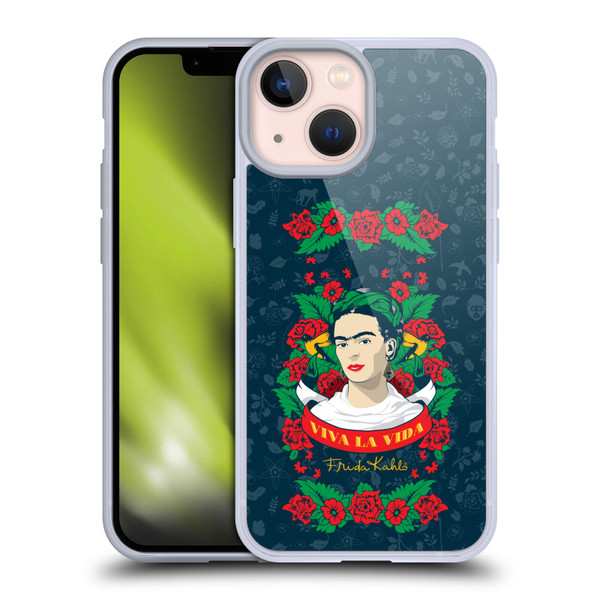 Frida Kahlo Icons Viva La Vida Soft Gel Case for Apple iPhone 13 Mini