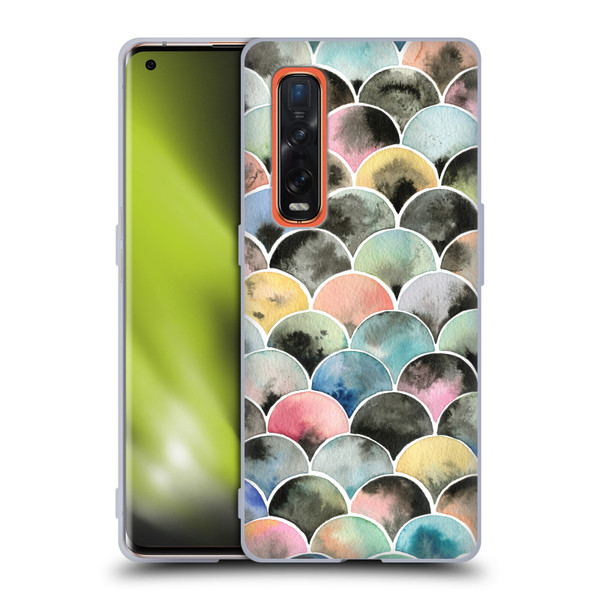 Ninola Colourful Prints Scales Soft Gel Case for OPPO Find X2 Pro 5G