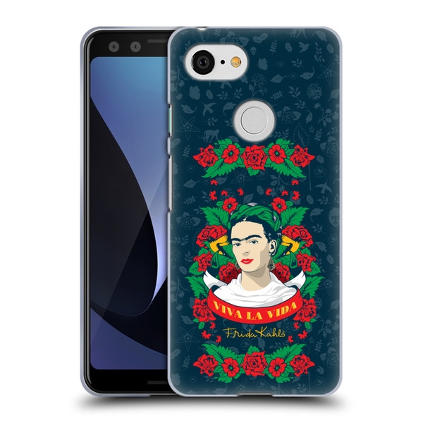 Frida Kahlo Icons Viva La Vida Soft Gel Case for Google Pixel 3