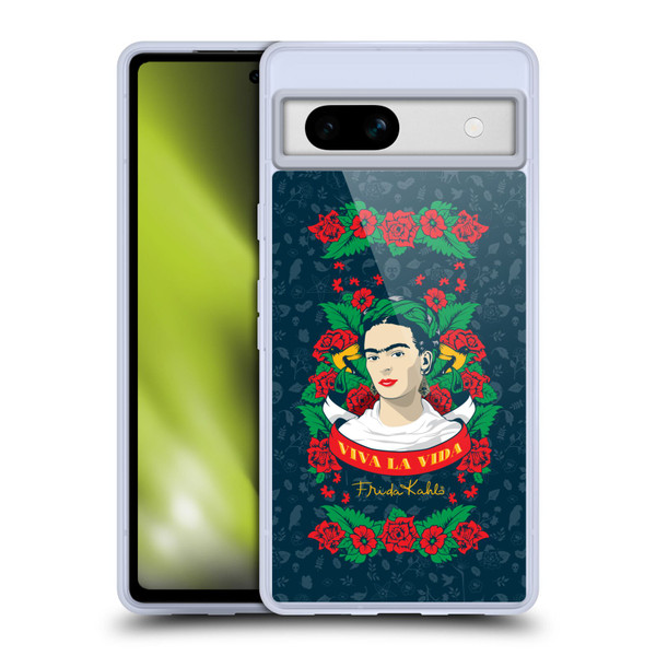 Frida Kahlo Icons Viva La Vida Soft Gel Case for Google Pixel 7a