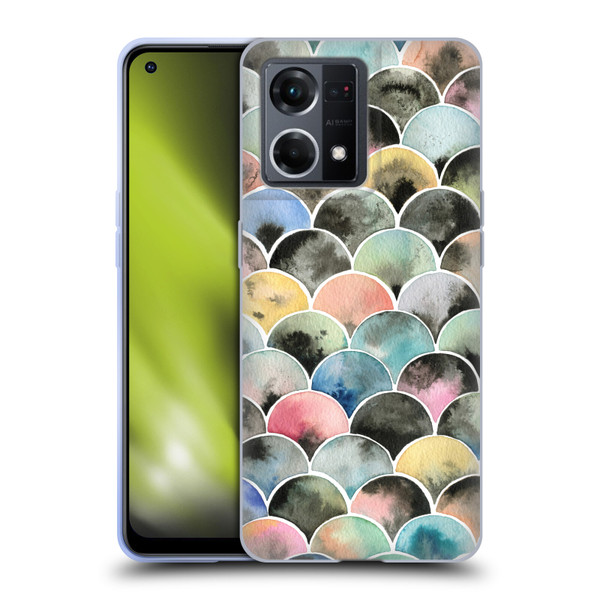 Ninola Colourful Prints Scales Soft Gel Case for OPPO Reno8 4G