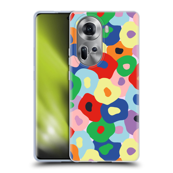 Ninola Colourful Prints Floral Soft Gel Case for OPPO Reno11