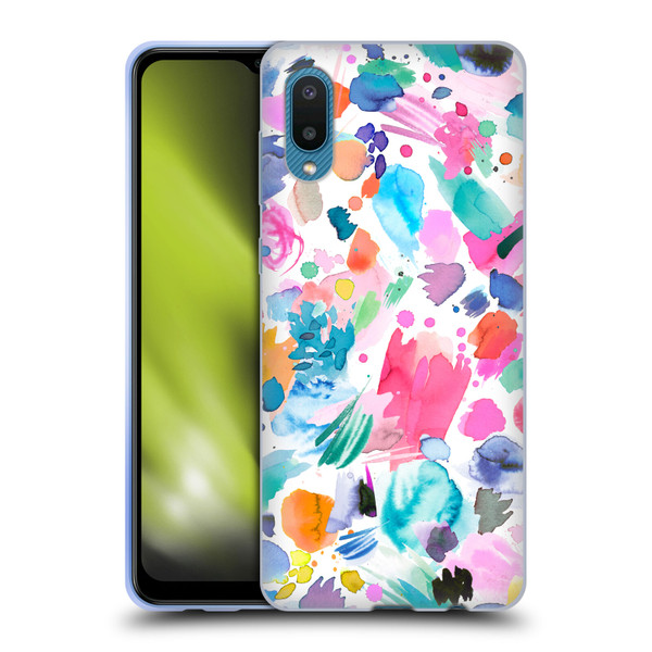 Ninola Colourful Prints Pink Scribbles Soft Gel Case for Samsung Galaxy A02/M02 (2021)