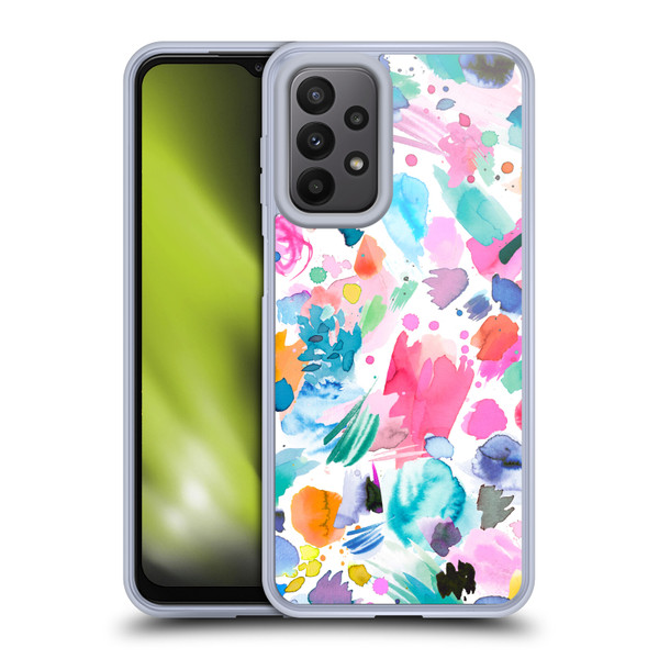 Ninola Colourful Prints Pink Scribbles Soft Gel Case for Samsung Galaxy A23 / 5G (2022)