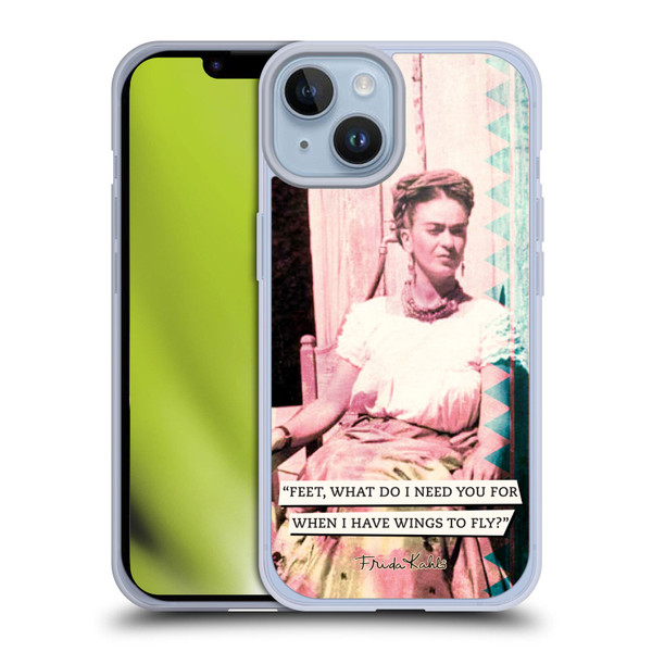Frida Kahlo Portraits And Quotes Strange Soft Gel Case for Apple iPhone 14