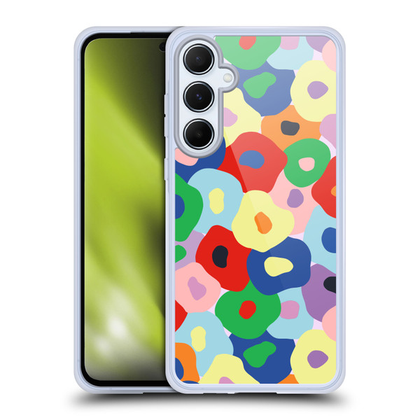 Ninola Colourful Prints Floral Soft Gel Case for Samsung Galaxy A55 5G