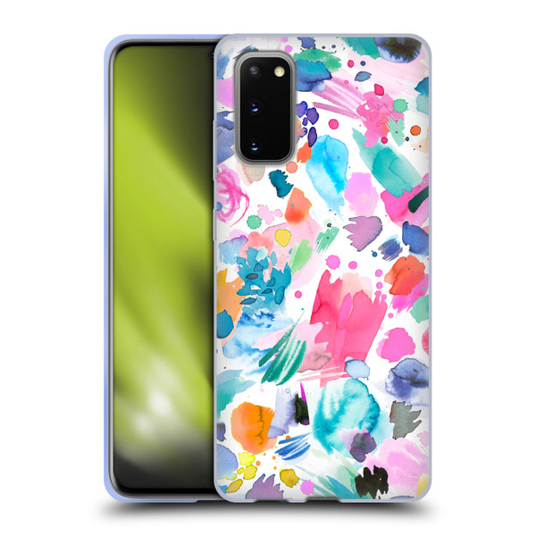 Ninola Colourful Prints Pink Scribbles Soft Gel Case for Samsung Galaxy S20 / S20 5G