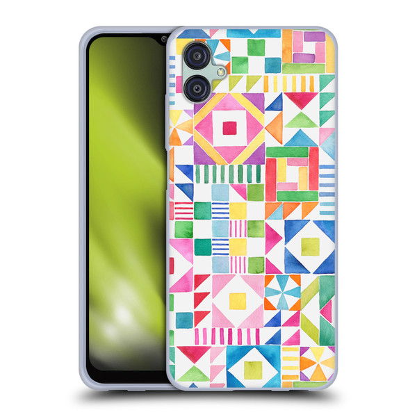 Ninola Colourful Prints Geometric Patchwork Soft Gel Case for Samsung Galaxy M04 5G / A04e