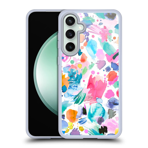 Ninola Colourful Prints Pink Scribbles Soft Gel Case for Samsung Galaxy S23 FE 5G