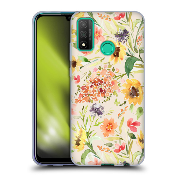 Ninola Flower Patterns Sunflower Plants Autumn Soft Gel Case for Huawei P Smart (2020)