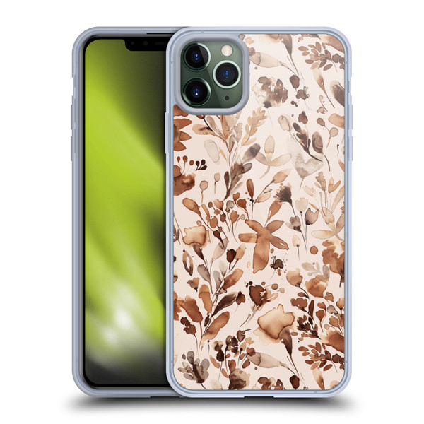 Ninola Flower Patterns Rustic Floral Terracotta Soft Gel Case for Apple iPhone 11 Pro Max