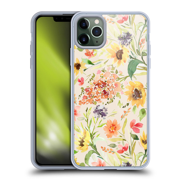 Ninola Flower Patterns Sunflower Plants Autumn Soft Gel Case for Apple iPhone 11 Pro Max