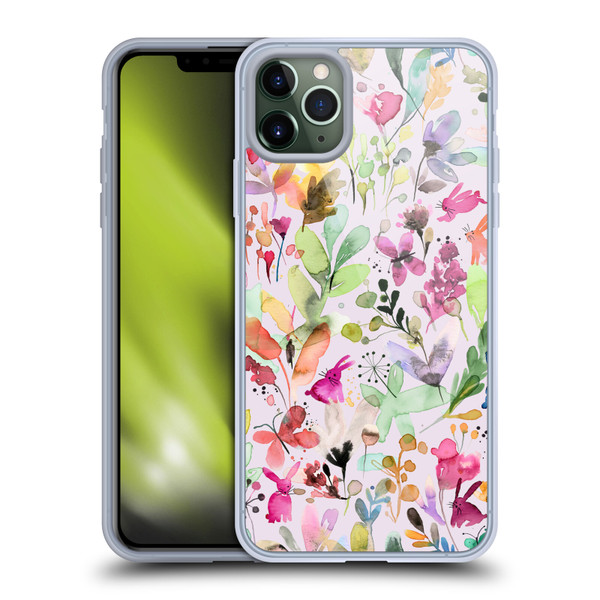 Ninola Flower Patterns Meadow Soft Gel Case for Apple iPhone 11 Pro Max